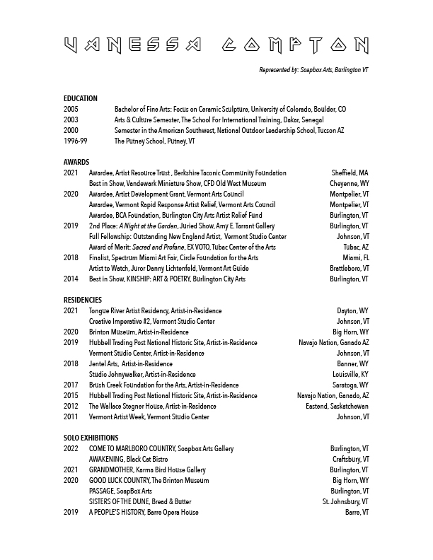 Vanessa Compton CV 2023 for mobile page 1