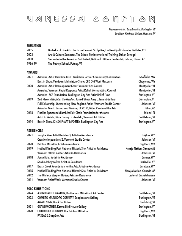 Vanessa Compton CV 2024 for mobile page 1