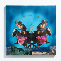 All Flowers In Time Bend Towards The Sun, 24 x 24 x 2" – SOLD All Flowers In Time Bend Towards The Sun, 24 x 24 x 2" – SOLD