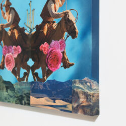 All Flowers In Time Bend Towards The Sun, 24 x 24 x 2", detail 1 – SOLD All Flowers In Time Bend Towards The Sun, 24 x 24 x 2", detail 1 – SOLD