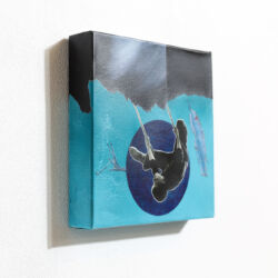 Boyhood, 8 x 8 x 2", detail 1 – SOLD Boyhood, 8 x 8 x 2", detail 1 – SOLD