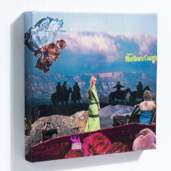 Come To Marlboro Country, 12 x 12 x 2", detail 2 Come To Marlboro Country, 12 x 12 x 2", detail 2