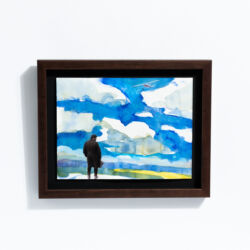 Education of a Wandering Man, 12 x 15 x 2", collaboration with George Middleton Education of a Wandering Man, 12 x 15 x 2", collaboration with George Middleton