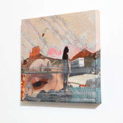 Ghosts From Our Own Nursery, 14 x 14 x 2", detail 1 – SOLD Ghosts From Our Own Nursery, 14 x 14 x 2", detail 1 – SOLD