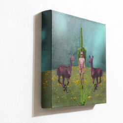 Meeting Myself for the First Time, Again, 10 x 10 x 2", detail 1 – SOLD Meeting Myself for the First Time, Again, 10 x 10 x 2", detail 1 – SOLD