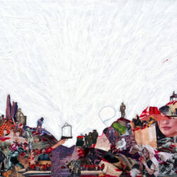 Showdown at Big Sky, 30 x 50"