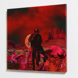 The Searchers, 24 x 24 x 2", detail 1 The Searchers, 24 x 24 x 2", detail 1