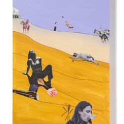 Train Dreams, panel 1, 24" x 36" x 2.5" – SOLD