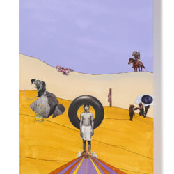 Train Dreams, panel 2, 24" x 36" x 2.5" – SOLD