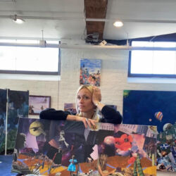 Vanessa in her studio