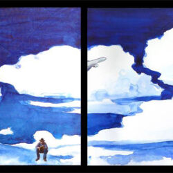 Big Sky Country, collaboration with George Middleton, 11 x 36"