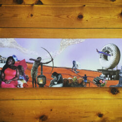 Ladies of La Cienega, 10 x 30 x 1", SOLD