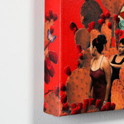 “Nopales (Flames Of Spring), 20 x 16 x 2” –SOLD