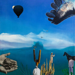 The Past, 30 x 24 x 2", an artistic collaboration with George Middleton, Crop