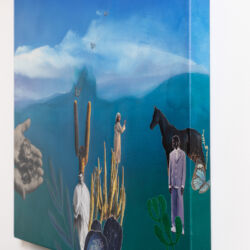 The Past, 30 x 24 x 2", an artistic collaboration with George Middleton, Detail 1