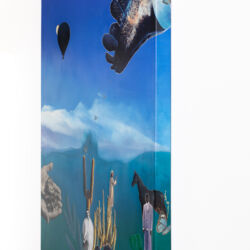 The Past, 30 x 24 x 2", an artistic collaboration with George Middleton, Detail 2
