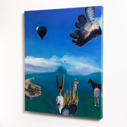 The Past, 30 x 24 x 2", an artistic collaboration with George Middleton, Detail 8