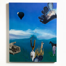 The Past, 30 x 24 x 2", an artistic collaboration with George Middleton